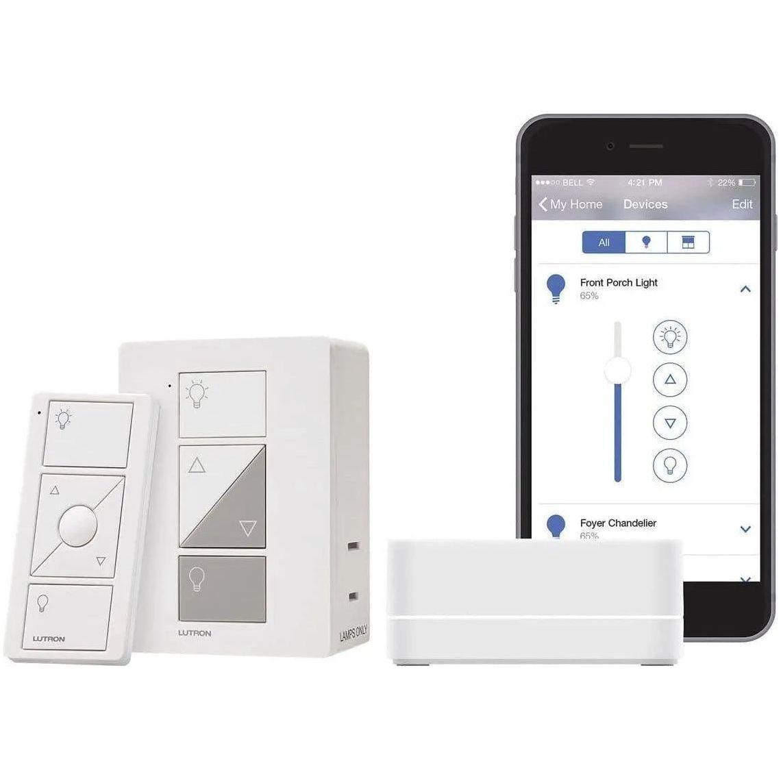 Lutron - Caseta Wireless Bridge Kit Smart Lamp Timer Kit - P-BDG-PKG1P-C - Canada Light Shop