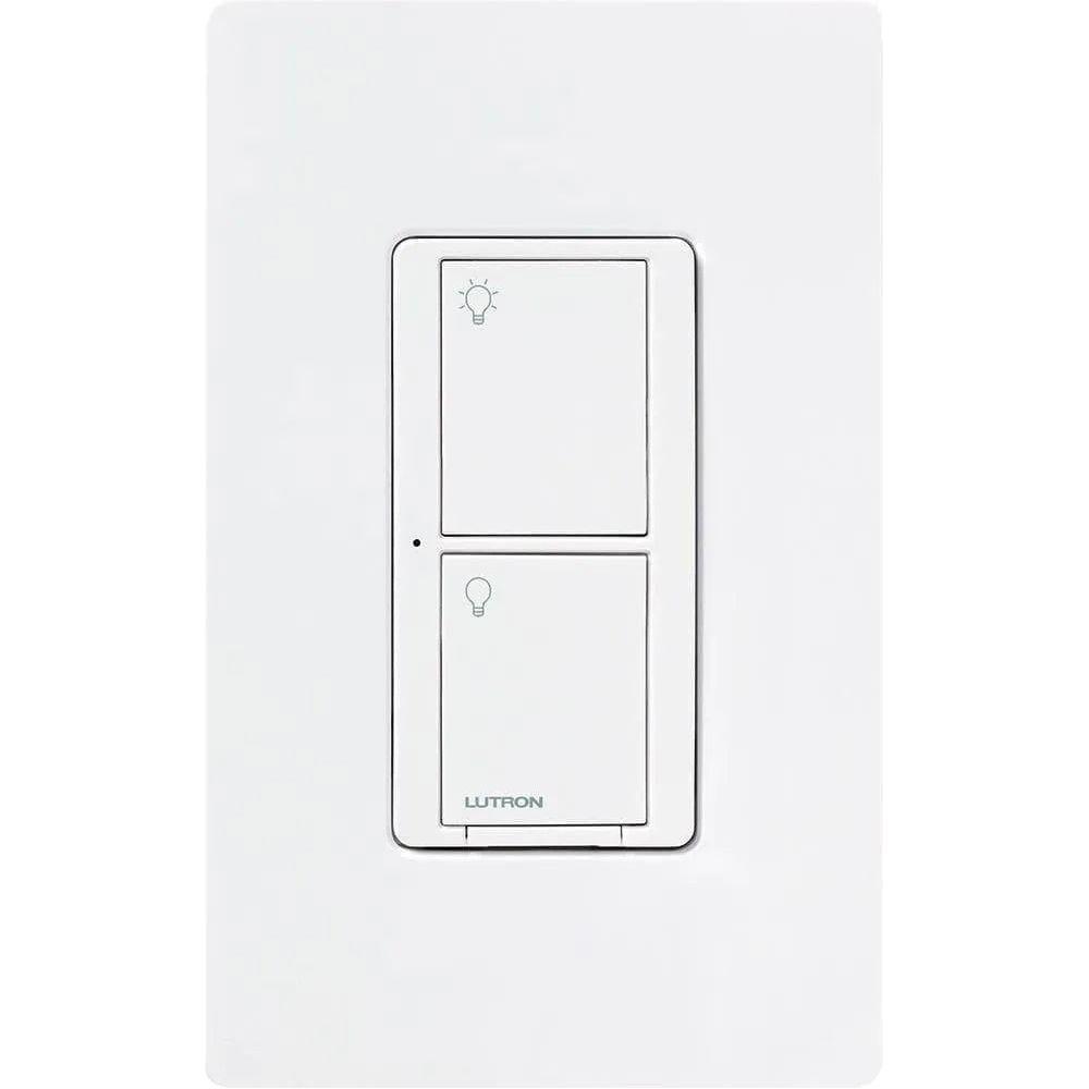 Lutron - Caseta Wireless RF Switch Dual Voltage, 5A Lighting Or 3A Fan - PD-5WS-DV-WH - Canada Light Shop