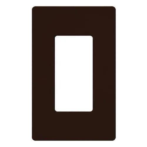 Lutron - Claro & Satin Colors 1-Gang Wallplate - CW-1-BR - Canada Light Shop