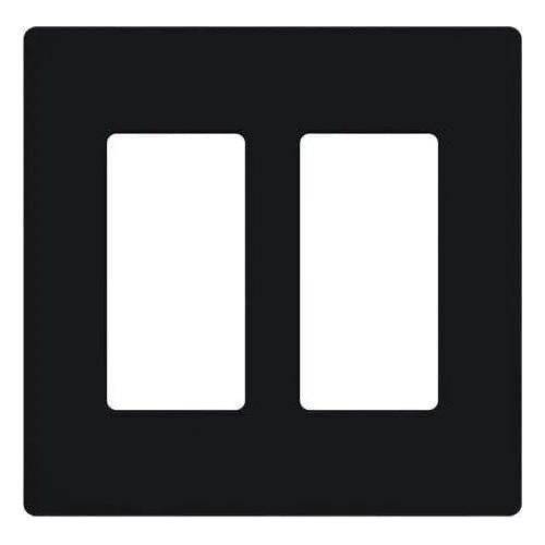 Lutron - Claro & Satin Colors 2-Gang Wallplate - CW-2-BL - Canada Light Shop