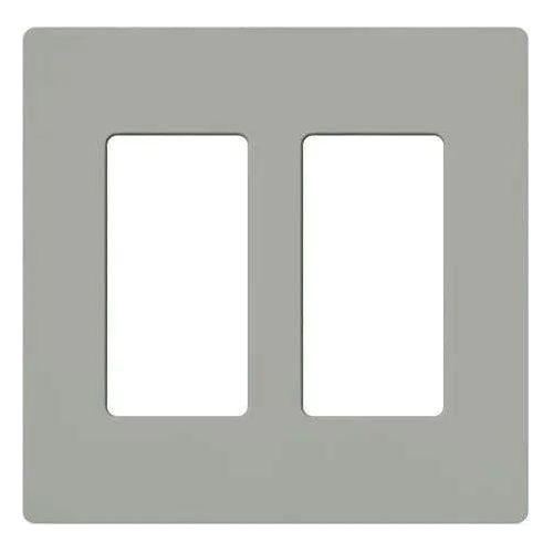 Lutron - Claro & Satin Colors 2-Gang Wallplate - CW-2-GR - Canada Light Shop