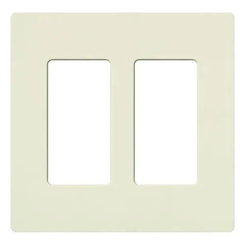 Lutron - Claro & Satin Colors 2-Gang Wallplate - SC-2-BI - Canada Light Shop