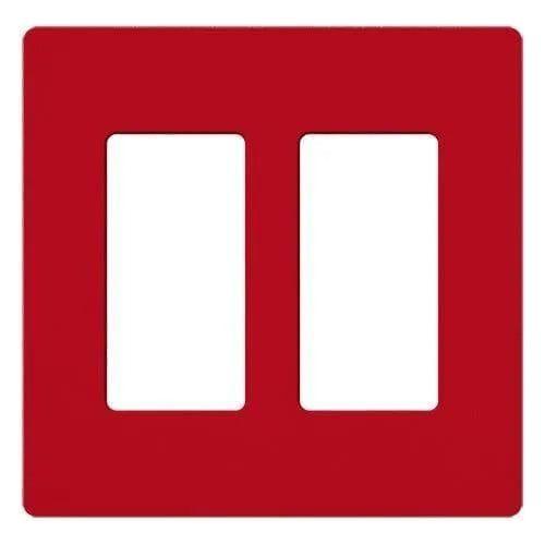 Lutron - Claro & Satin Colors 2-Gang Wallplate - SC-2-HT - Canada Light Shop