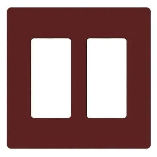 Lutron - Claro & Satin Colors 2-Gang Wallplate - SC-2-MR - Canada Light Shop