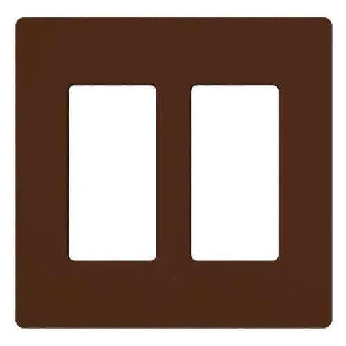 Lutron - Claro & Satin Colors 2-Gang Wallplate - SC-2-SI - Canada Light Shop