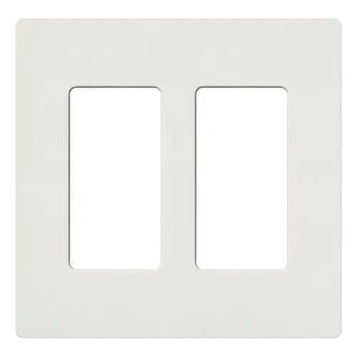 Lutron - Claro & Satin Colors 2-Gang Wallplate - SC-2-SW - Canada Light Shop