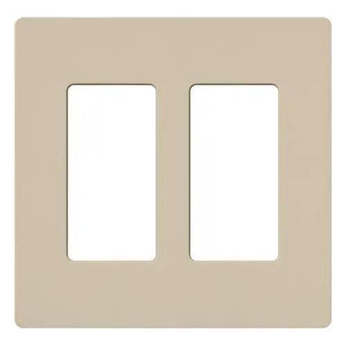 Lutron - Claro & Satin Colors 2-Gang Wallplate - SC-2-TP - Canada Light Shop