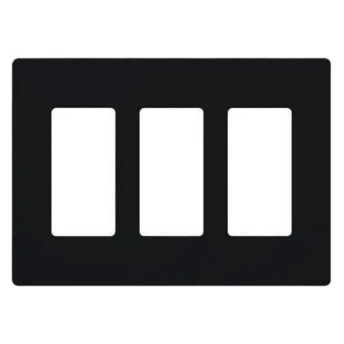 Lutron - Claro & Satin Colors 3-Gang Wallplate - CW-3-BL - Canada Light Shop