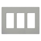 Lutron - Claro & Satin Colors 3-Gang Wallplate - CW-3-GR - Canada Light Shop