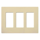 Lutron - Claro & Satin Colors 3-Gang Wallplate - CW-3-IV - Canada Light Shop
