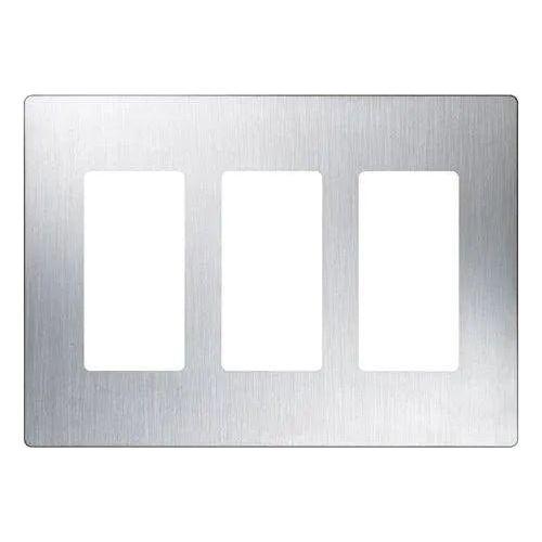 Lutron - Claro & Satin Colors 3-Gang Wallplate - CW-3-SS - Canada Light Shop