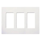 Lutron - Claro & Satin Colors 3-Gang Wallplate - CW-3-WH - Canada Light Shop