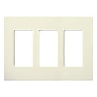 Lutron - Claro & Satin Colors 3-Gang Wallplate - SC-3-BI - Canada Light Shop