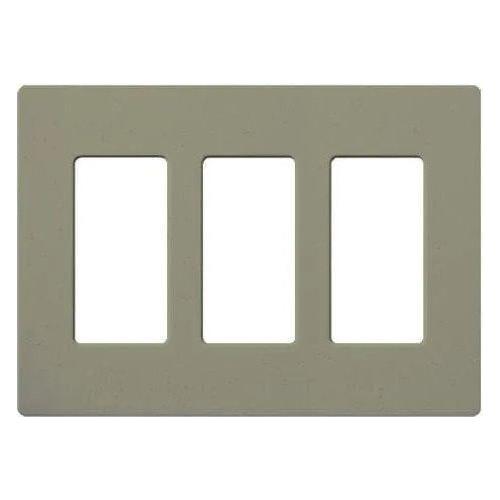 Lutron - Claro & Satin Colors 3-Gang Wallplate - SC-3-GB - Canada Light Shop