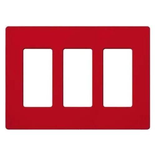 Lutron - Claro & Satin Colors 3-Gang Wallplate - SC-3-HT - Canada Light Shop