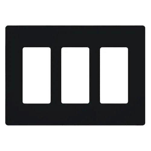 Lutron - Claro & Satin Colors 3-Gang Wallplate - SC-3-MN - Canada Light Shop