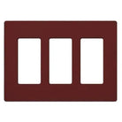 Lutron - Claro & Satin Colors 3-Gang Wallplate - SC-3-MR - Canada Light Shop