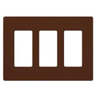 Lutron - Claro & Satin Colors 3-Gang Wallplate - SC-3-SI - Canada Light Shop