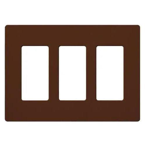 Lutron - Claro & Satin Colors 3-Gang Wallplate - SC-3-SI - Canada Light Shop