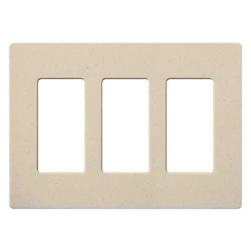 Lutron - Claro & Satin Colors 3-Gang Wallplate - SC-3-ST - Canada Light Shop