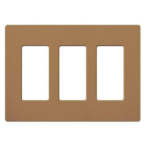 Lutron - Claro & Satin Colors 3-Gang Wallplate - SC-3-TC - Canada Light Shop