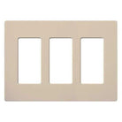 Lutron - Claro & Satin Colors 3-Gang Wallplate - SC-3-TP - Canada Light Shop