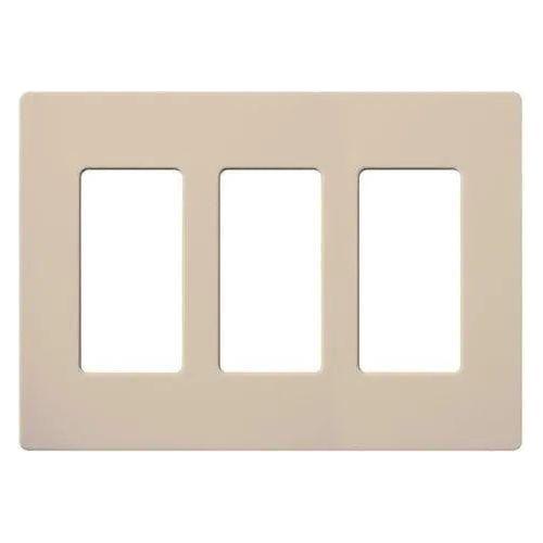 Lutron - Claro & Satin Colors 3-Gang Wallplate - SC-3-TP - Canada Light Shop