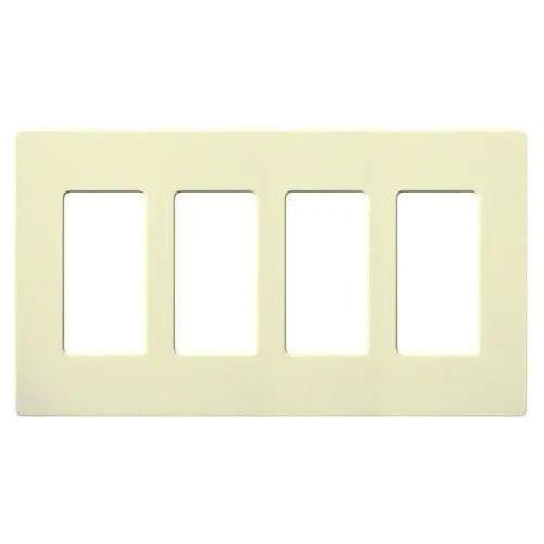Lutron - Claro & Satin Colors 4-Gang Wallplate - CW-4-AL - Canada Light Shop