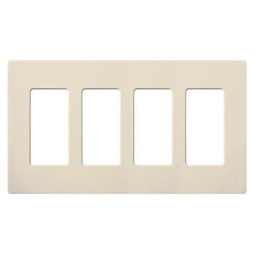 Lutron - Claro & Satin Colors 4-Gang Wallplate - CW-4-LA - Canada Light Shop