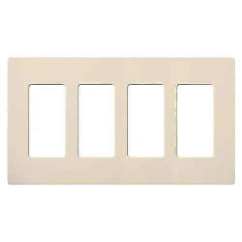 Lutron - Claro & Satin Colors 4-Gang Wallplate - SC-4-ES - Canada Light Shop