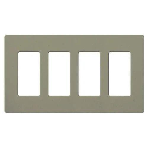 Lutron - Claro & Satin Colors 4-Gang Wallplate - SC-4-GB - Canada Light Shop