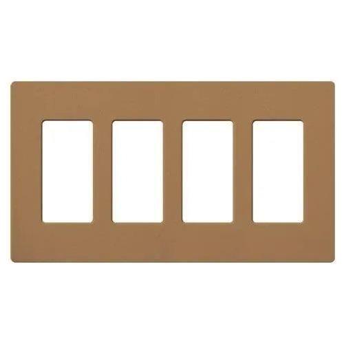 Lutron - Claro & Satin Colors 4-Gang Wallplate - SC-4-TC - Canada Light Shop