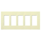 Lutron - Claro & Satin Colors 5-Gang Wallplate - CW-5-AL - Canada Light Shop