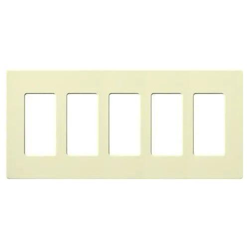Lutron - Claro & Satin Colors 5-Gang Wallplate - CW-5-AL - Canada Light Shop