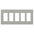 Lutron - Claro & Satin Colors 5-Gang Wallplate - CW-5-GR - Canada Light Shop