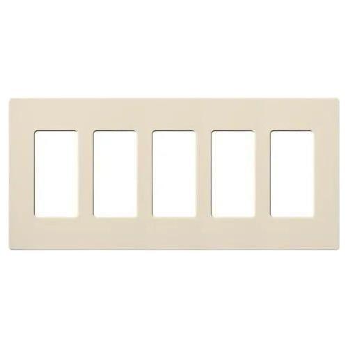 Lutron - Claro & Satin Colors 5-Gang Wallplate - CW-5-LA - Canada Light Shop