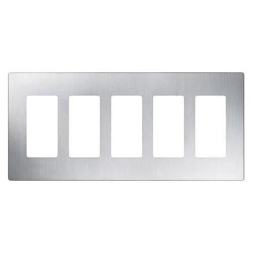 Lutron - Claro & Satin Colors 5-Gang Wallplate - CW-5-SS - Canada Light Shop