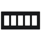 Lutron - Claro & Satin Colors 5-Gang Wallplate - SC-5-MN - Canada Light Shop