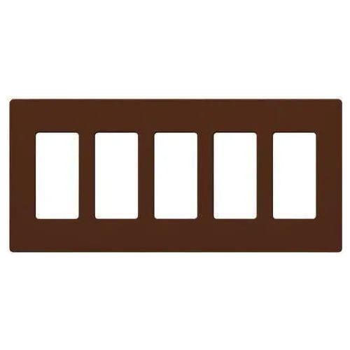 Lutron - Claro & Satin Colors 5-Gang Wallplate - SC-5-SI - Canada Light Shop