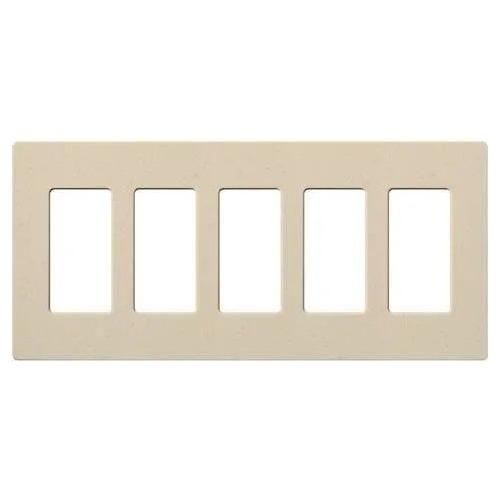 Lutron - Claro & Satin Colors 5-Gang Wallplate - SC-5-ST - Canada Light Shop
