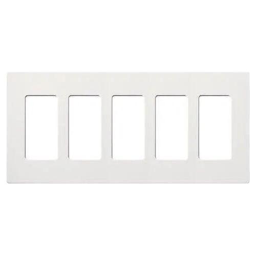 Lutron - Claro & Satin Colors 5-Gang Wallplate - SC-5-SW - Canada Light Shop