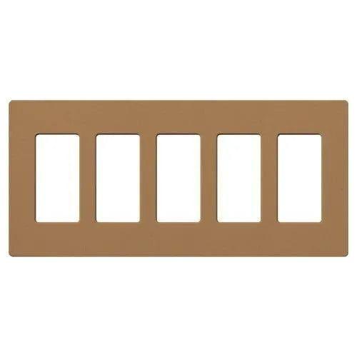 Lutron - Claro & Satin Colors 5-Gang Wallplate - SC-5-TC - Canada Light Shop