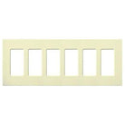 Lutron - Claro & Satin Colors 6-Gang Wallplate - CW-6-AL - Canada Light Shop