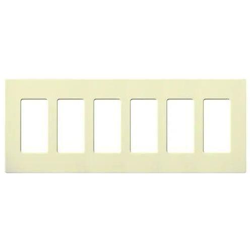 Lutron - Claro & Satin Colors 6-Gang Wallplate - CW-6-AL - Canada Light Shop