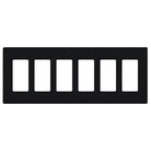 Lutron - Claro & Satin Colors 6-Gang Wallplate - CW-6-BL - Canada Light Shop