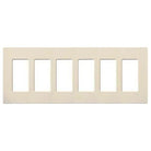 Lutron - Claro & Satin Colors 6-Gang Wallplate - CW-6-LA - Canada Light Shop