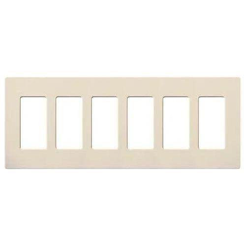 Lutron - Claro & Satin Colors 6-Gang Wallplate - CW-6-LA - Canada Light Shop
