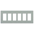 Lutron - Claro & Satin Colors 6-Gang Wallplate - SC-6-BG - Canada Light Shop