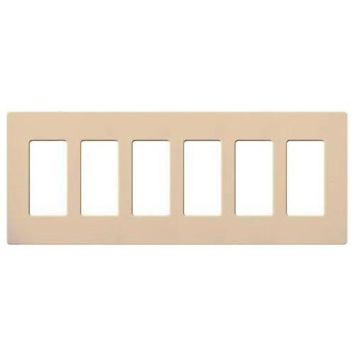 Lutron - Claro & Satin Colors 6-Gang Wallplate - SC-6-DS - Canada Light Shop