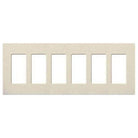 Lutron - Claro & Satin Colors 6-Gang Wallplate - SC-6-LS - Canada Light Shop